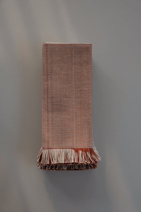 Kit individual terracota x 6 en algodón