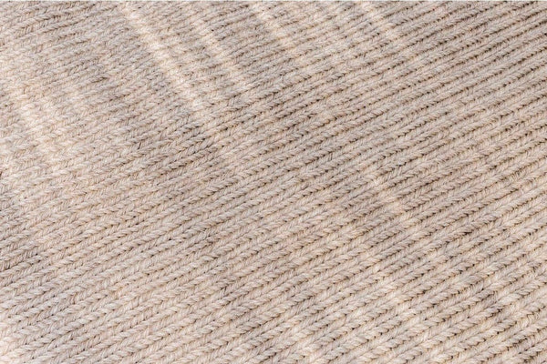 Tapete rectangular en fique tejido en nudo (en telar)